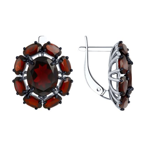 

Серьги из серебра TEO MAORI 892022753, гранат, 892022753