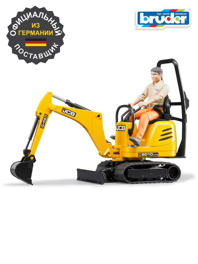 Спецтехника Bruder JCB 8010 CTS и рабочий