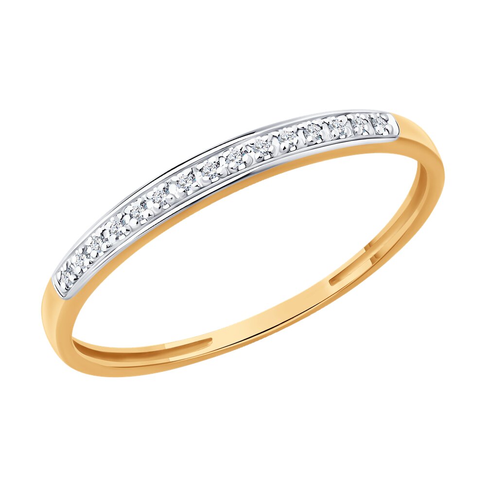

Кольцо из золота р. 16,5 Diamant 51-210-02917-1, бриллиант, 51-210-02917-1