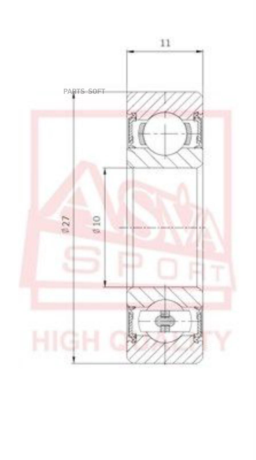 

Подшипник Универсальный ASVA AB102711
