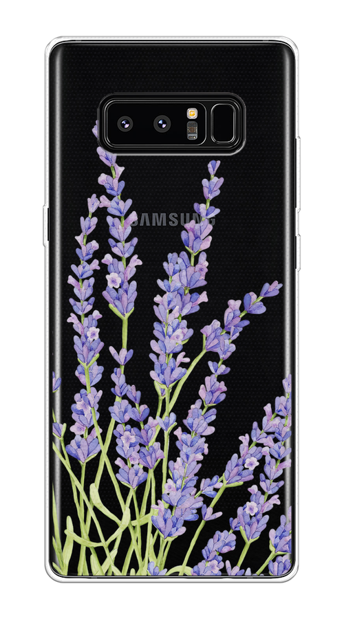 

Чехол на Samsung Galaxy Note 8 "Лавандовые стебли", Фиолетовый;зеленый, 25250-1