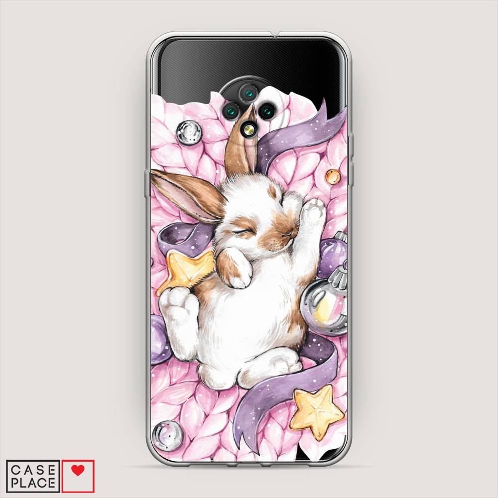 

Чехол на Doogee X95 "Кролик спит", Розовый;белый, 220850-5