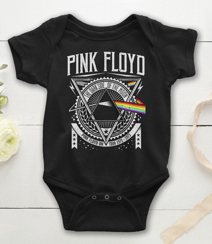 Боди детское WILD CHILD Pink Floyd, цв.черный р.62