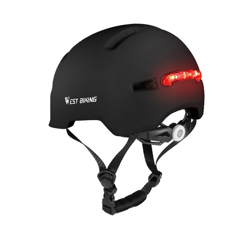 фото West biking шлем велосипедный с фонарем, 57-61 см yp0708087 ,черный