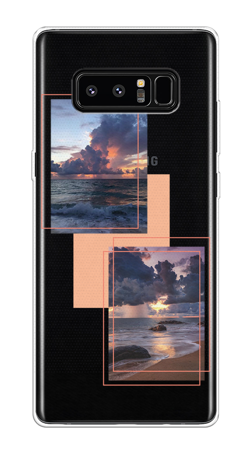 

Чехол на Samsung Galaxy Note 8 "Sky collage", Розовый;прозрачный;синий, 25250-1
