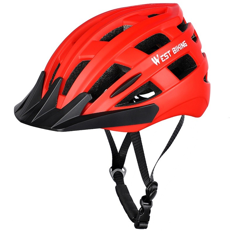 фото West biking шлем велосипедный, 27 вентиляционных отверстий yp0708082 ,красный, m (54-58)