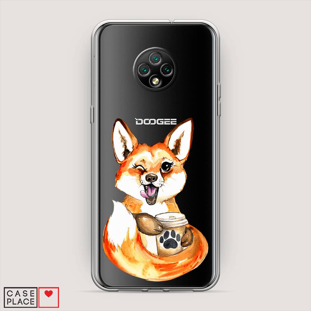 

Чехол на Doogee X95 "Подмигивающая лиса с кофе", Оранжевый;белый;коричневый, 220850-4