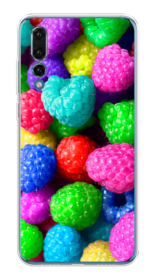 

Чехол на Huawei P20 Pro "Леденцовая малина", Фиолетовый;розовый;зеленый, 65050-1