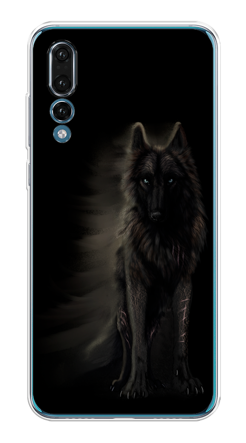 

Чехол на Huawei P20 Pro "Туманный волк", Черный, 65050-1