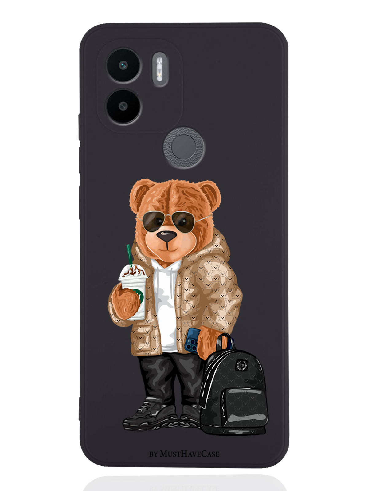 фото Чехол musthavecase для xiaomi redmi a1+ tony style в очках черный