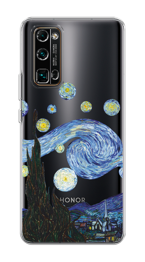 

Чехол на Honor 30 Pro Plus "Ночь Ван Гога", Голубой;синий;черный, 612250-1