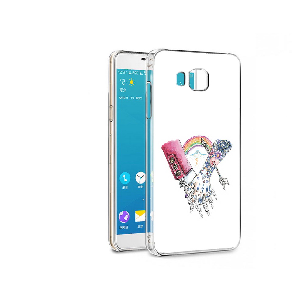

Чехол MyPads Tocco для Samsung Galaxy C7 Pro абстракция руки в татуировках, Прозрачный, Tocco