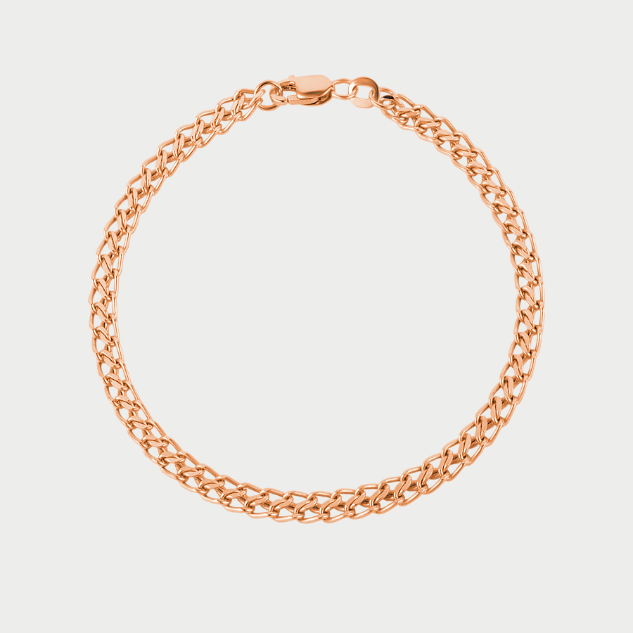 

Браслет из розового золота р.  Красцветмет НБ 12-320ПГ 0.70, НБ 12-320ПГ 0.70