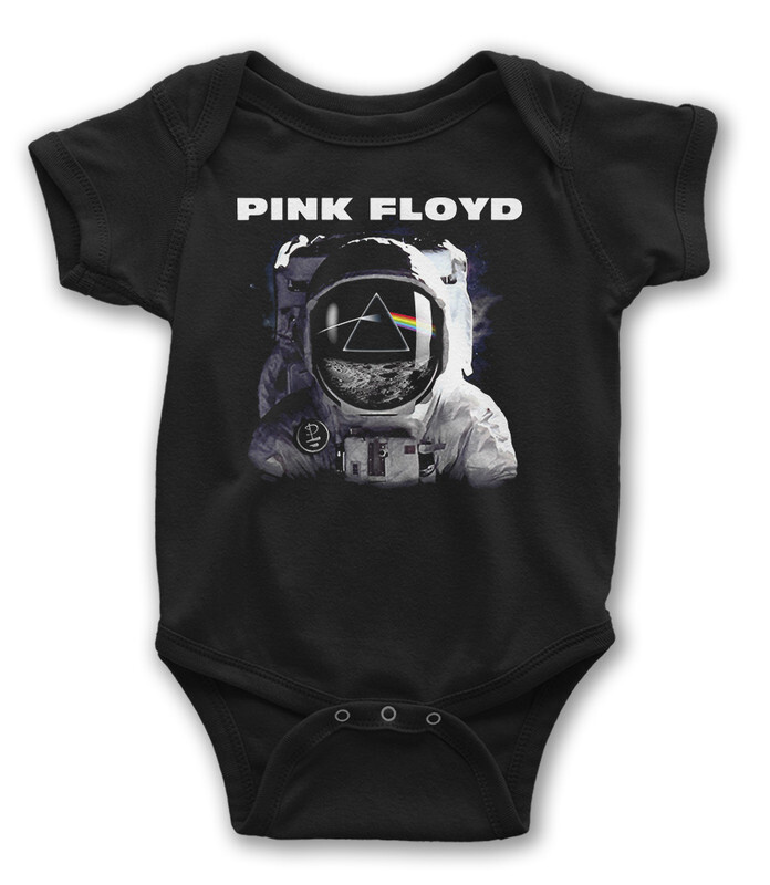 Боди детское WILD CHILD Pink Floyd / Космонавт, цв.черный р.86