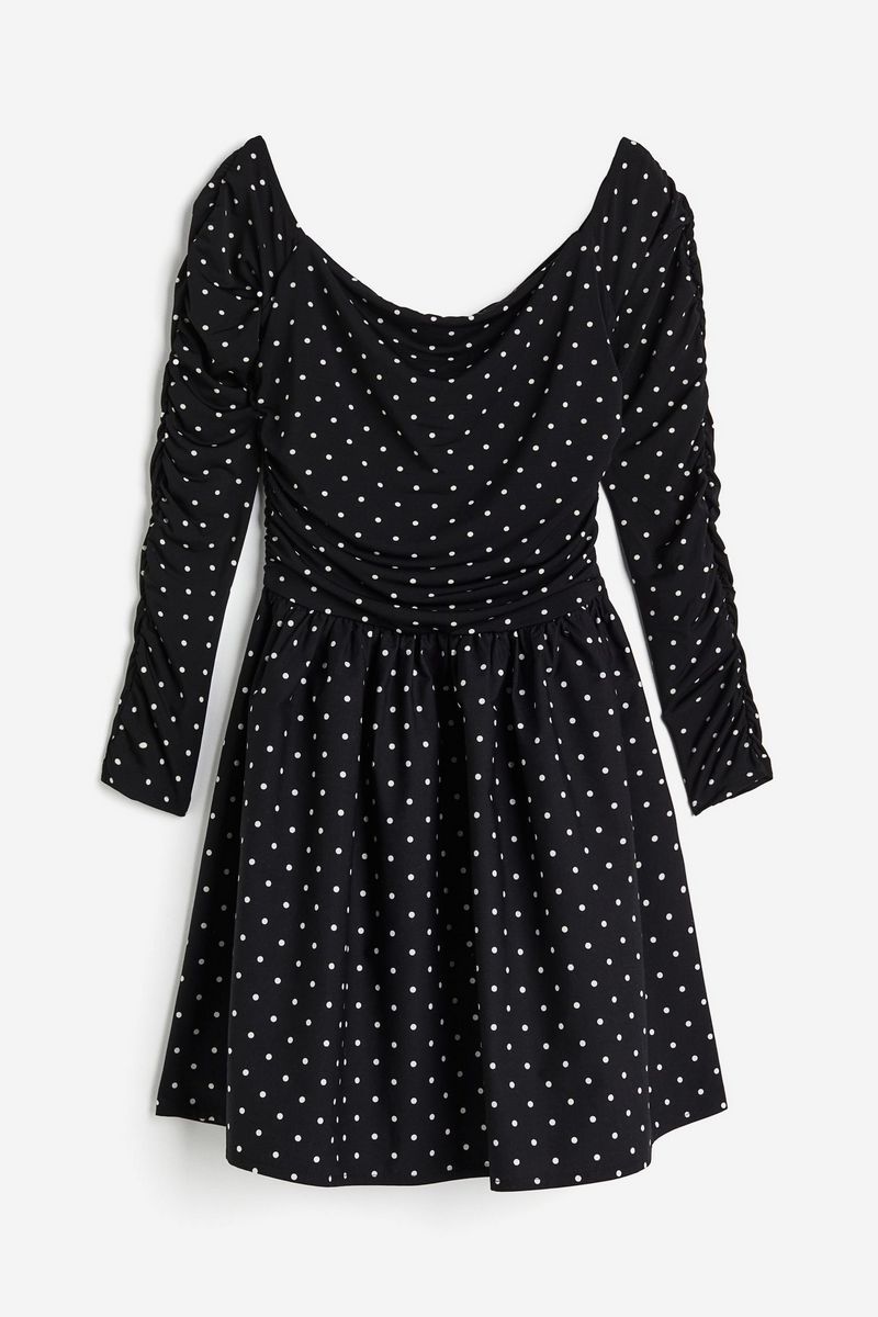 

Платье женское H&M 1226851 черное S, Черный, 1226851
