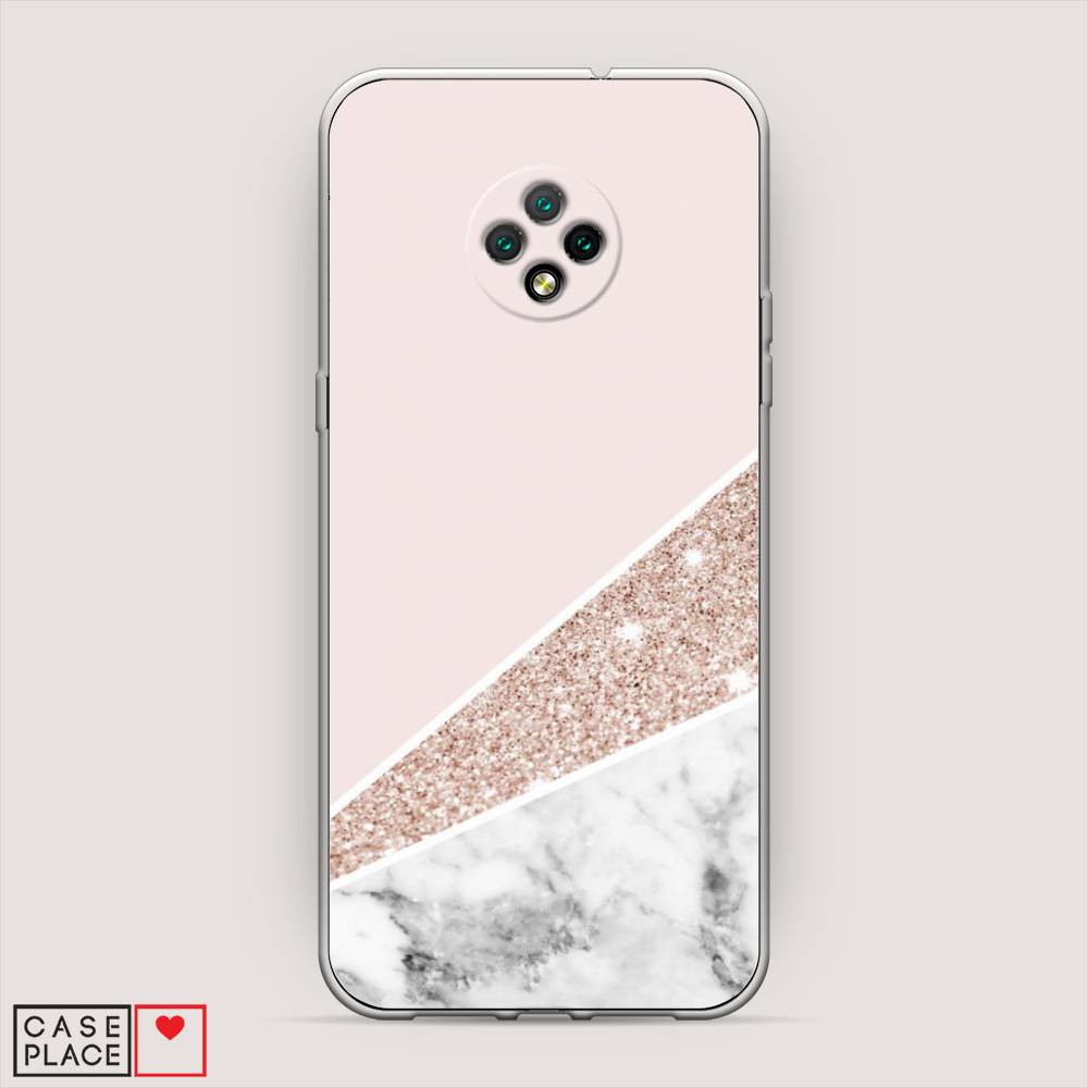 

Чехол на Doogee X95 "Блестящий розовый мрамор", 220850-3