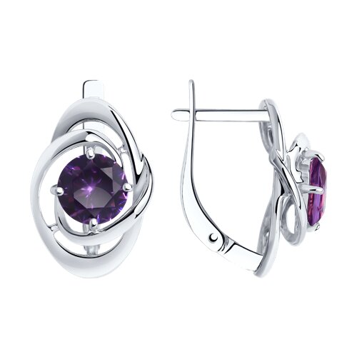 

Серьги из серебра TEO MAORI 892022611, фианит, 892022611