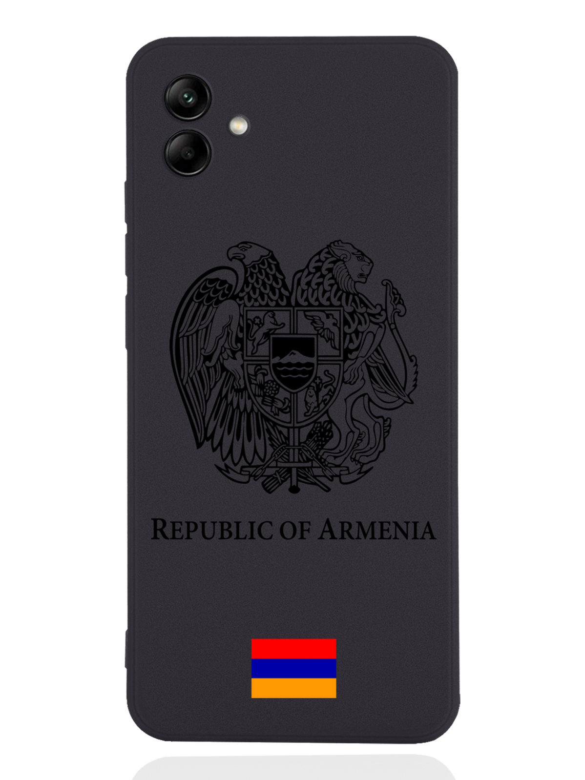 

Чехол SignumCase для Samsung Galaxy A04 Золотой Герб Армении черный