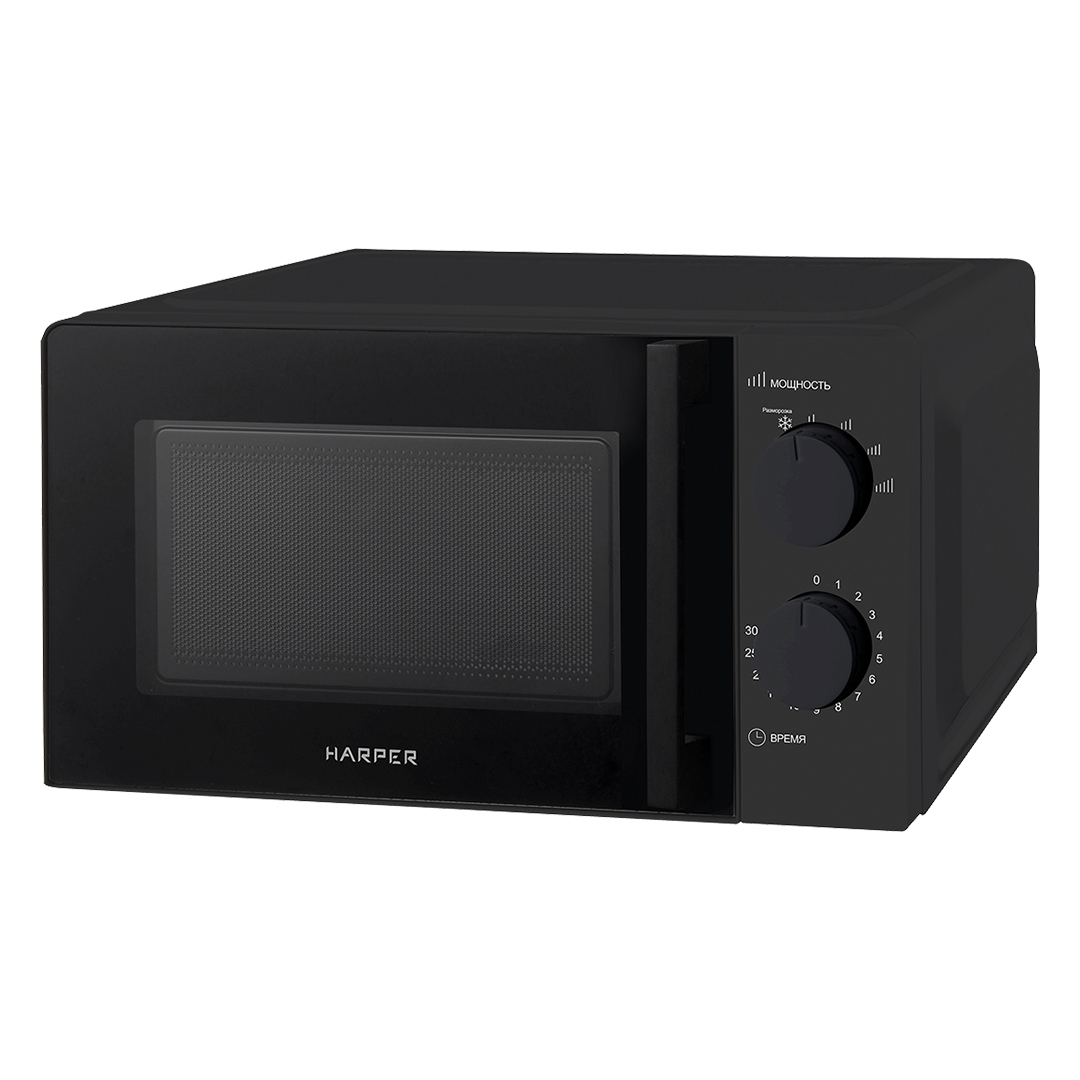 фото Микроволновая печь соло harper hmw-20sm01 black