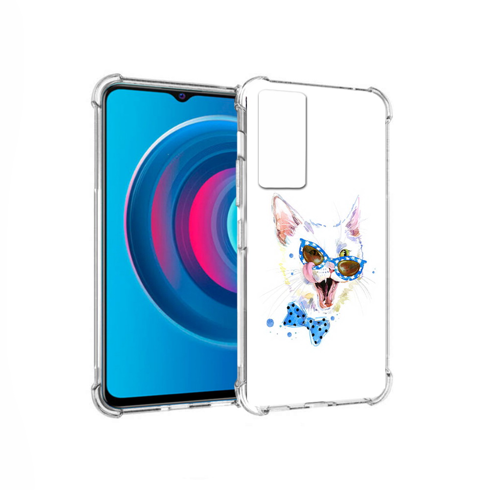 

Чехол MyPads Tocco для Vivo Y74s белый кот (PT224892.430.229), Прозрачный, Tocco