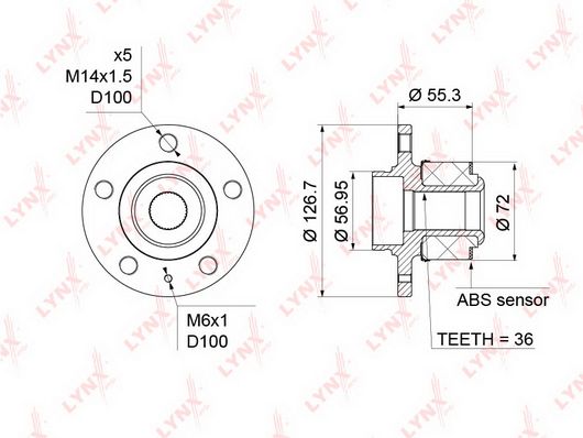 

Ступица передняя в сборе (с ABS d 72мм) SKODA Fabia I-II 1.0-2.0 >04 / Rapid 1.2-1.6D 12>