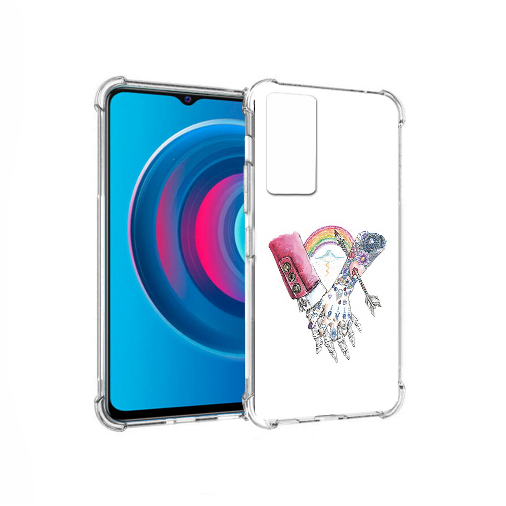 

Чехол MyPads Tocco для Vivo Y74s абстракция руки в татуировках (PT224892.430.212), Прозрачный, Tocco