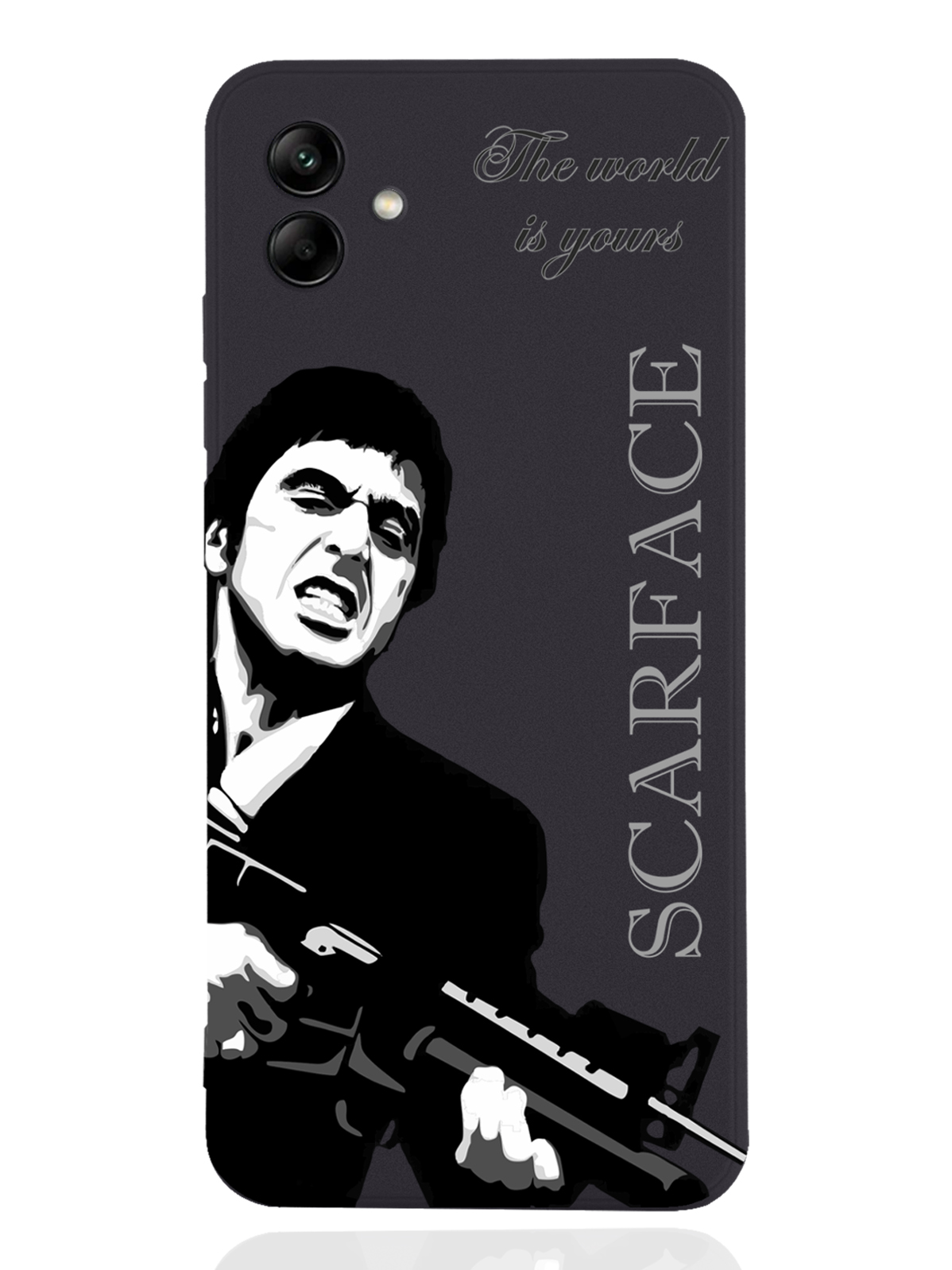 

Чехол MustHaveCase для Samsung Galaxy A04 Scarface Tony Montana/Лицо со шрамом черный, Серый;черный