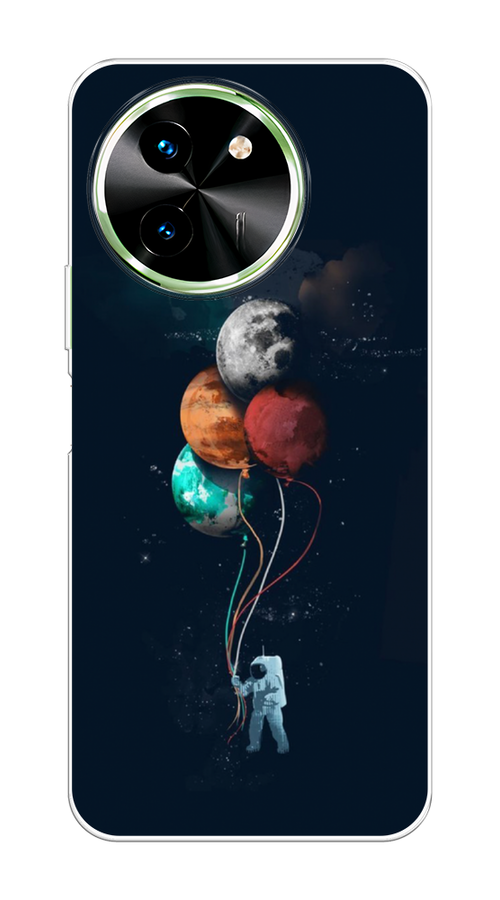 

Чехол на Vivo T3x/Y38 5G "Космонавт с шариками", Разноцветный, 2610650-1