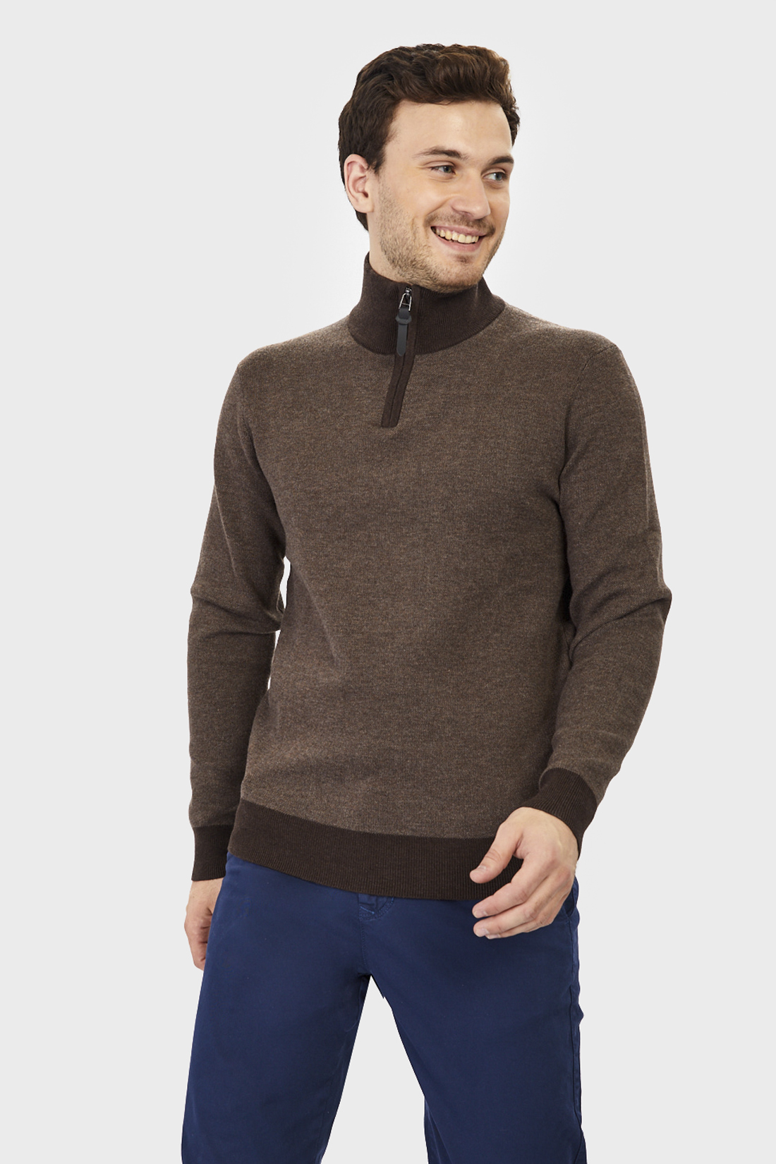 

Джемпер мужской Baon B631854 коричневый XL, B631854