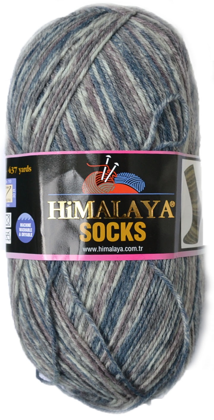 фото Пряжа himalaya 1611 himalaya socks 170-01 серый, белый