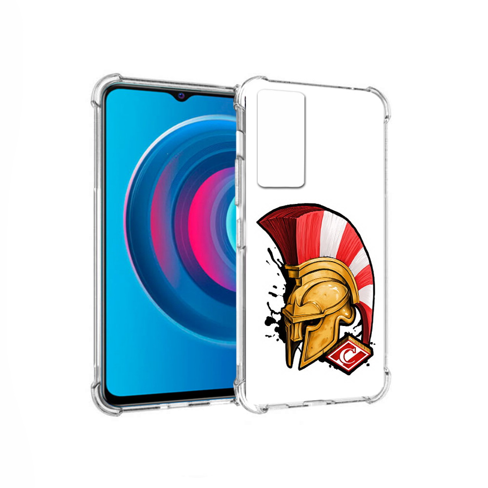 

Чехол MyPads Tocco для Vivo Y74s ФК спартак шлем (PT224892.430.185), Прозрачный, Tocco