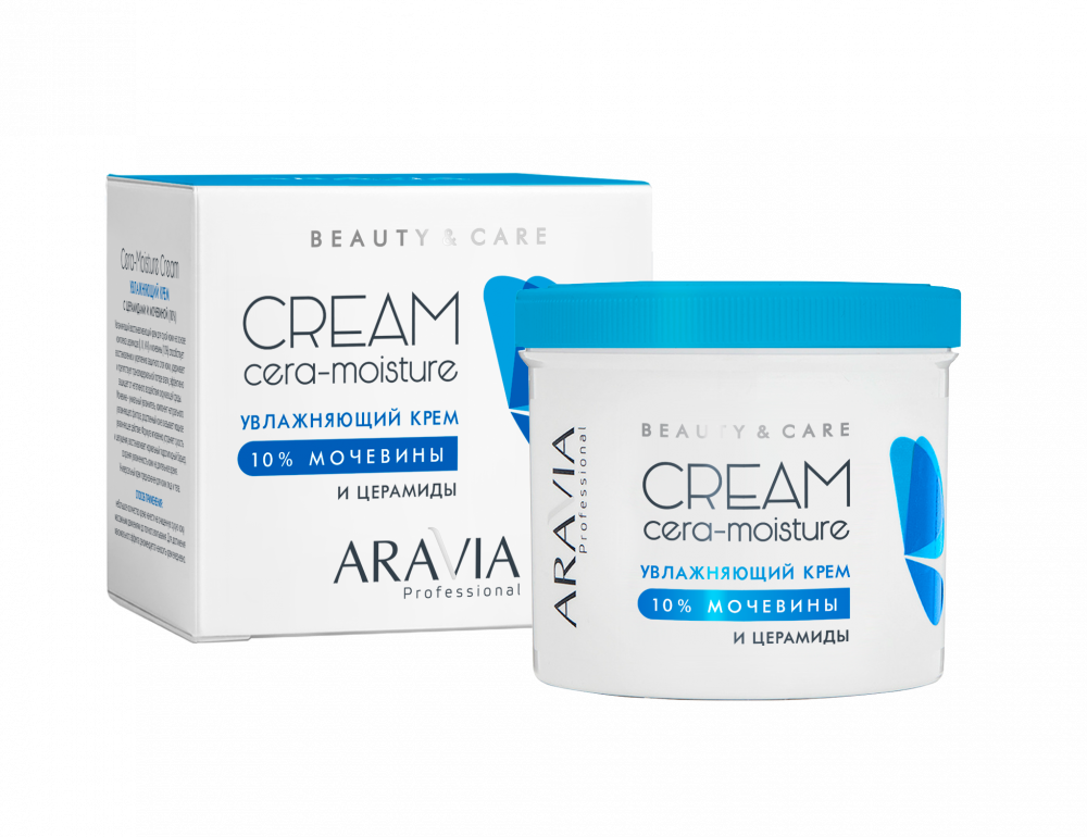 фото Крем с церамидами и мочевиной 10% aravia professional cera-moisture cream 550 мл