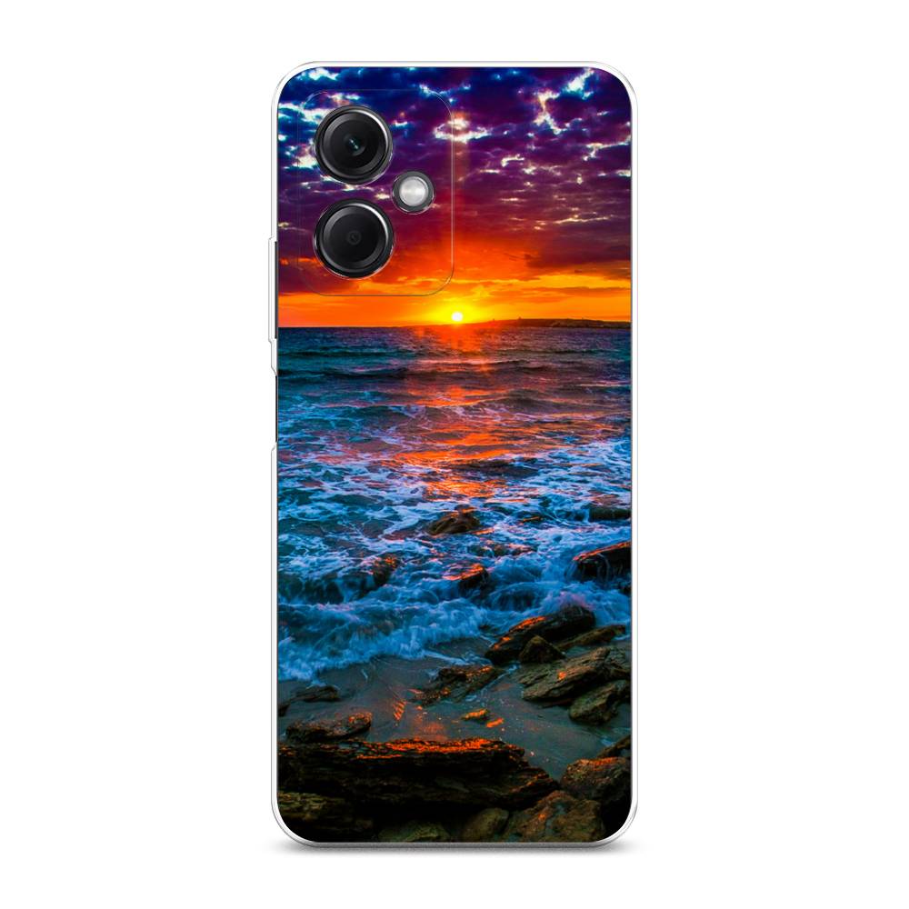 

Чехол на Xiaomi Redmi Note 12 5G "Закат 1", Оранжевый;синий, 316950-2