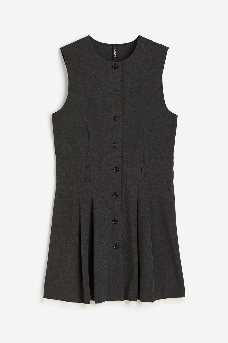 

Платье женское H&M 1232119 серое S, Серый, 1232119