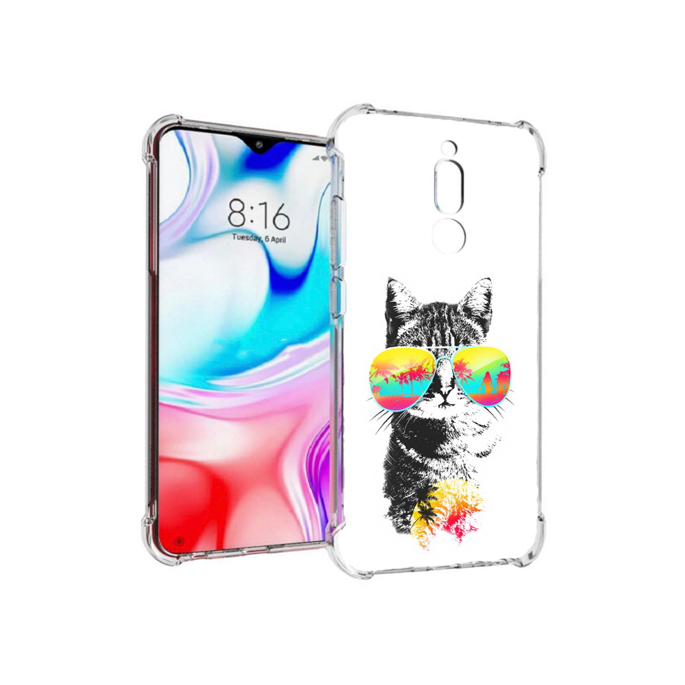 

Чехол MyPads Tocco для Xiaomi Redmi 8 крутой кот (PT138911.300.425), Прозрачный, Tocco