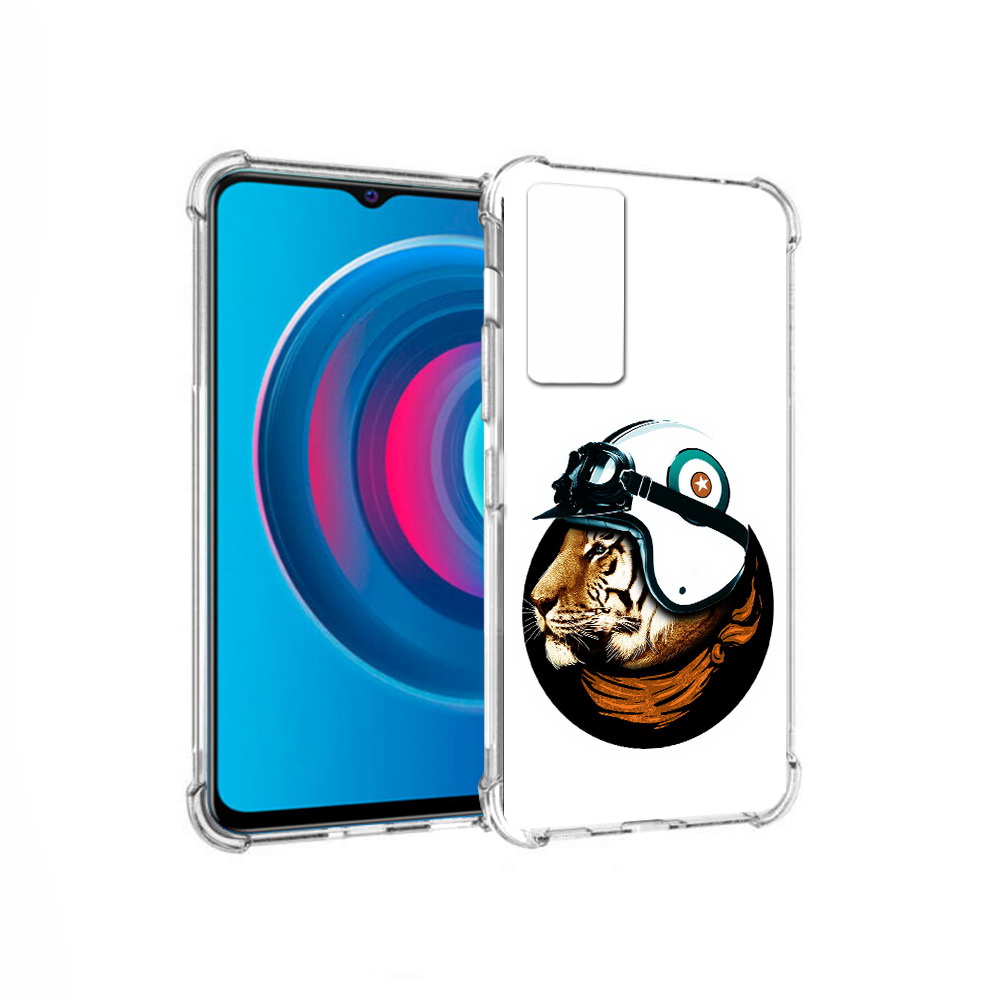 

Чехол MyPads Tocco для Vivo Y74s Тигр в шлеме (PT224892.430.171), Прозрачный, Tocco
