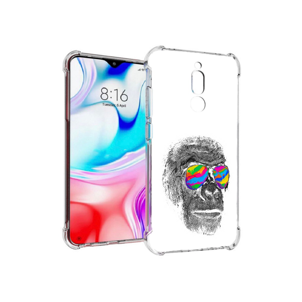 

Чехол MyPads Tocco для Xiaomi Redmi 8 крутая обезьяна в очках (PT138911.300.422), Прозрачный, Tocco