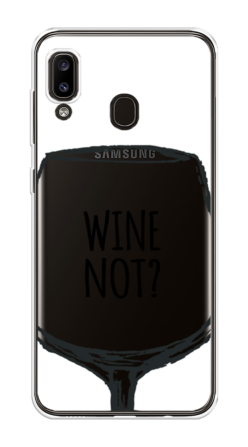 

Чехол на Samsung Galaxy A30 "Wine not white", Белый, 27550-6