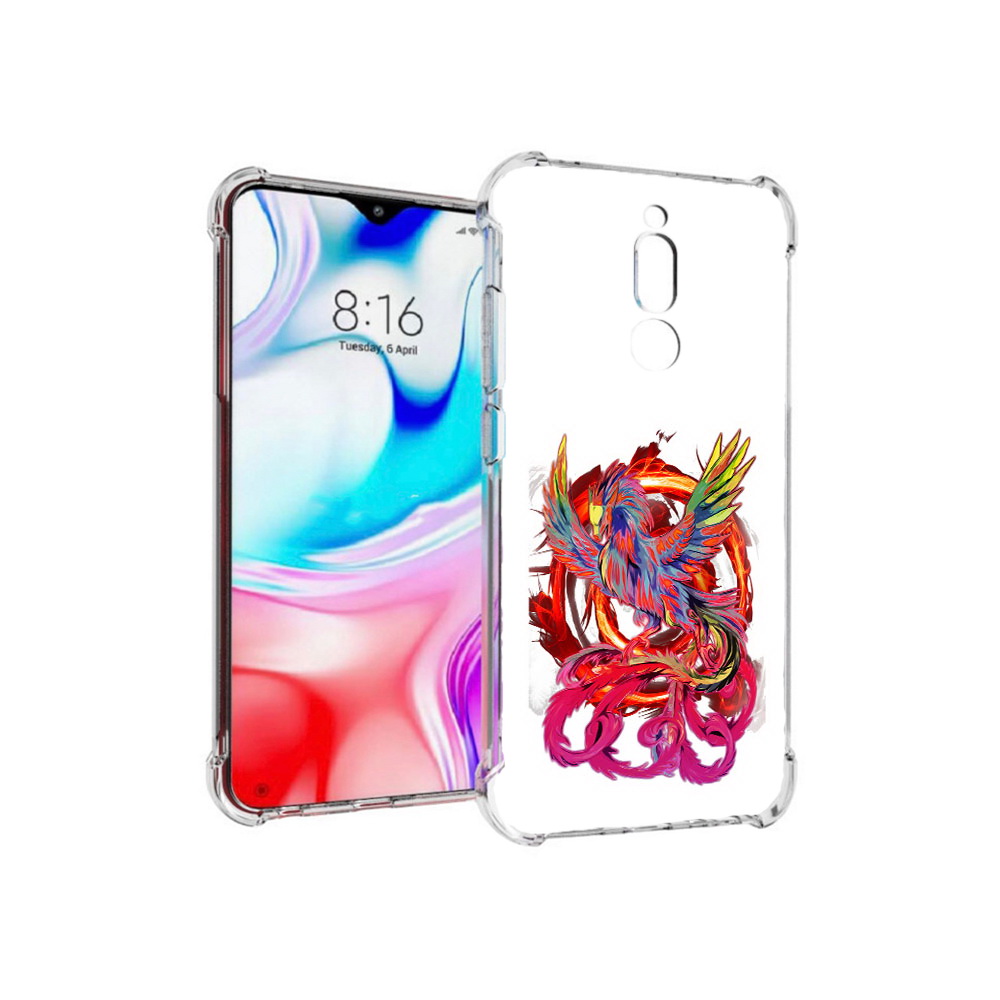 

Чехол MyPads Tocco для Xiaomi Redmi 8 красочный феникс (PT138911.300.414), Прозрачный, Tocco