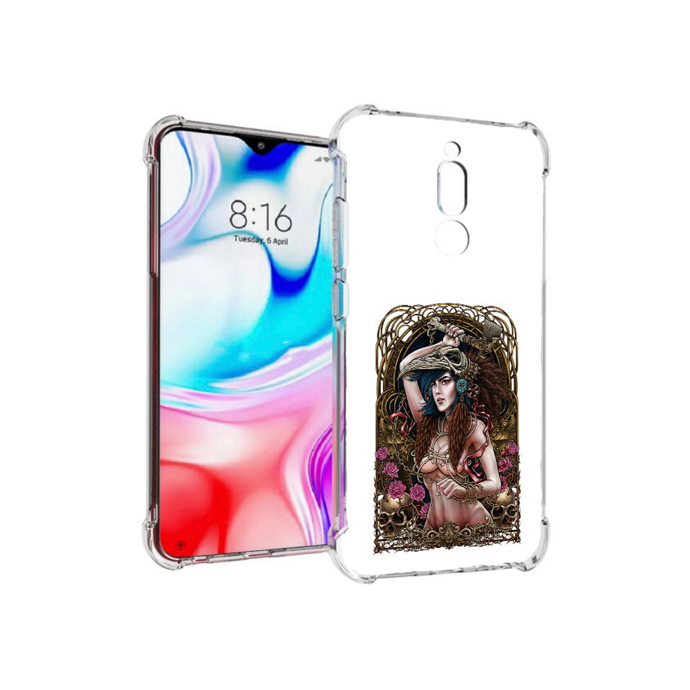 

Чехол MyPads Tocco для Xiaomi Redmi 8 красивая девушка рисунок (PT138911.300.407), Прозрачный, Tocco