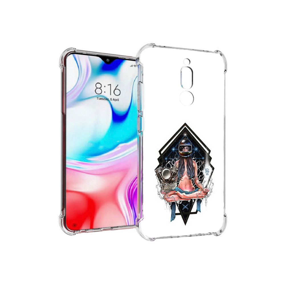 

Чехол MyPads Tocco для Xiaomi Redmi 8 красивая девушка в шлеме (PT138911.300.406), Прозрачный, Tocco