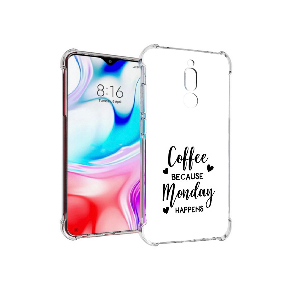 

Чехол MyPads Tocco для Xiaomi Redmi 8 кофе и понедельник стал счастливым, Прозрачный, Tocco