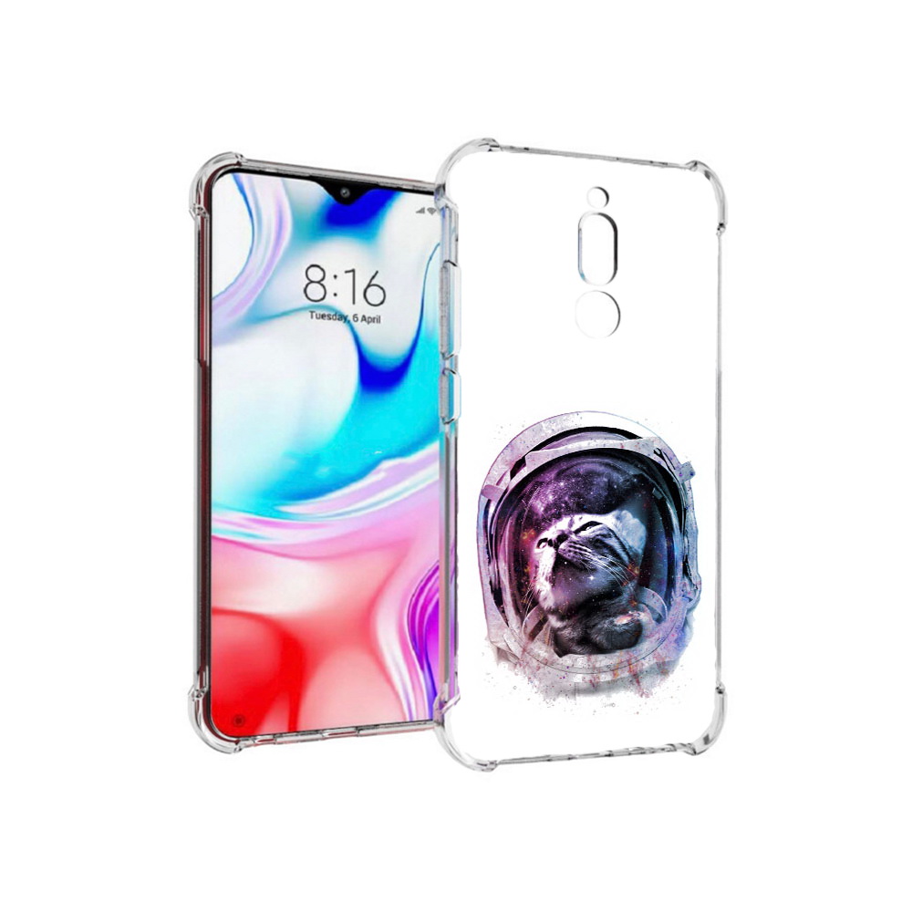 

Чехол MyPads Tocco для Xiaomi Redmi 8 кот в шлеме (PT138911.300.396), Прозрачный, Tocco