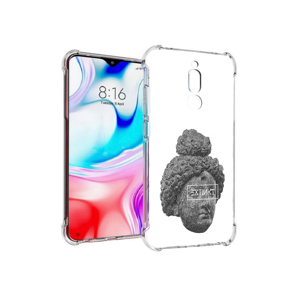 

Чехол MyPads Tocco для Xiaomi Redmi 8 каменное лицо девушки (PT138911.300.383), Прозрачный, Tocco
