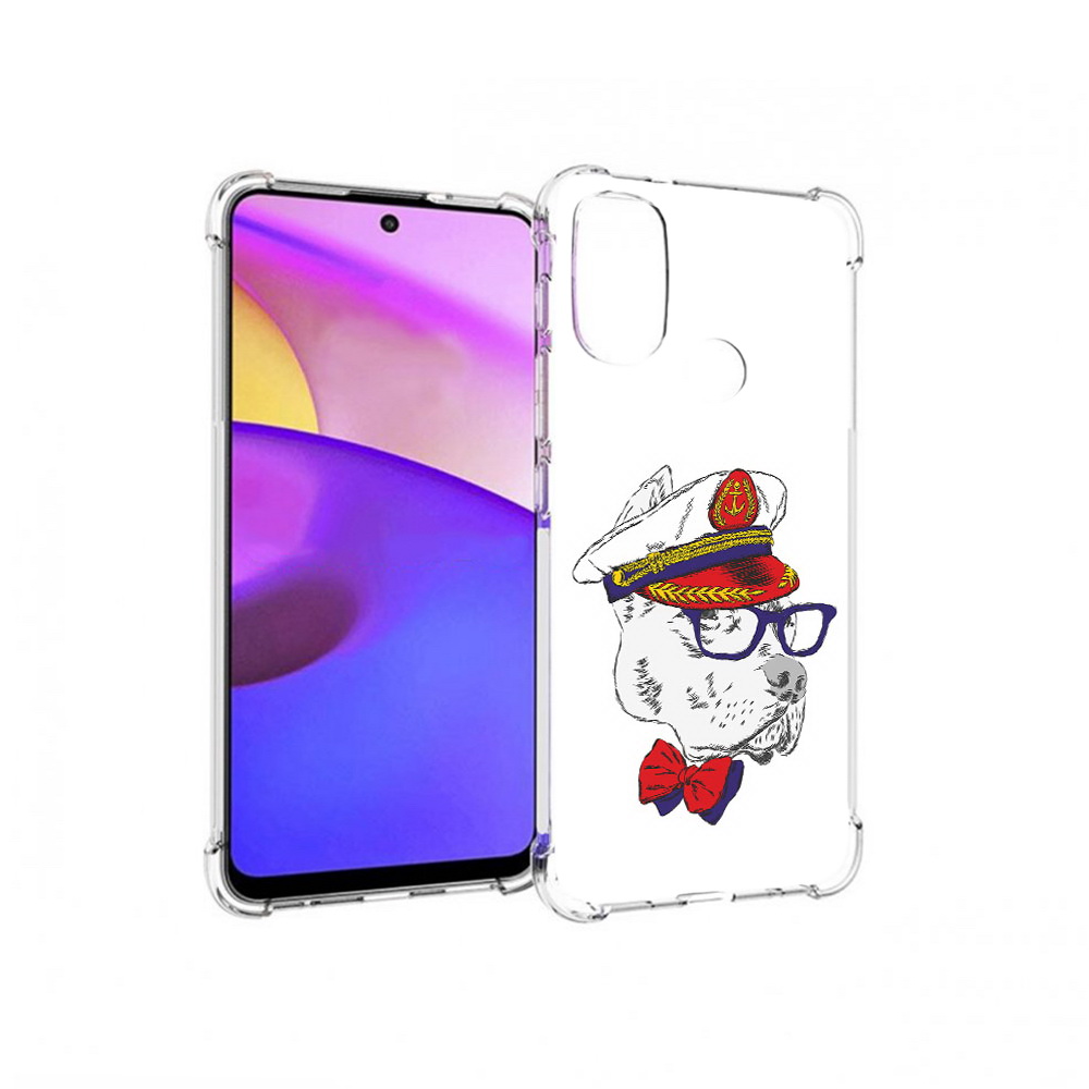 

Чехол MyPads Tocco для Motorola Moto E30 бульдог (PT227074.357.251), Прозрачный, Tocco