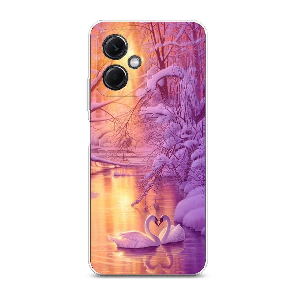 

Чехол на Xiaomi Redmi Note 12 5G "Зима 1", Фиолетовый;желтый, 316950-2