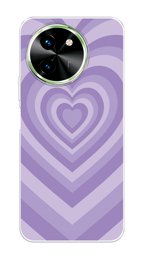 

Чехол на Vivo T3x/Y38 5G "Violet heart latte", Фиолетовый, 2610650-1