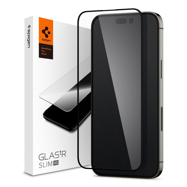 Защитное стекло Spigen Glass FC для Iphone 14 Pro Black