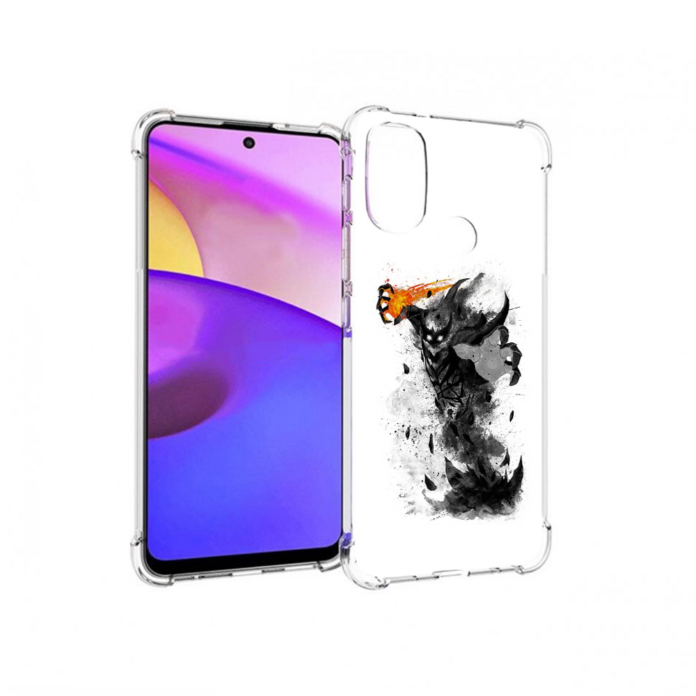 

Чехол MyPads Tocco для Motorola Moto E30 nevermore черно белый (PT227074.357.21), Прозрачный, Tocco