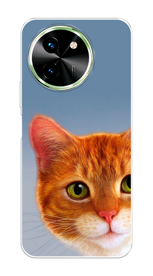 

Чехол на Vivo T3x/Y38 5G "Любопытный котик", Коричневый, 2610650-1